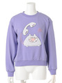 CALL ME HEART SWEAT TOPS/LAVENDER
