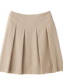 [L]フロントタック使いウールスカート/ベージュ系(054)