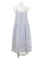 【DUO】 コットンレース×ビーズロングOP/アイボリー