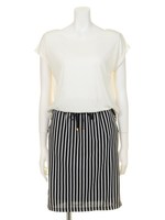 ＳストライプＳＫドッキングＯＰ/ホワイト