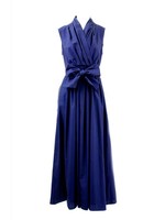 コットンタイプライターカシュクールマキシ/KH