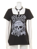 スクエアネックハーネスT/ピンク