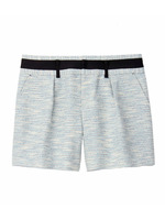 [L]配色ラインツイードショートパンツ/ピンク系(473)