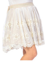 【LIZLISA】後ろデカリボンスカート/ベージュ