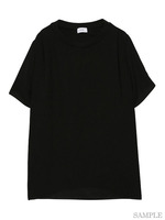 【NINE】重ね着TOPS/BK