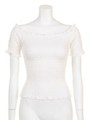 カットシャーリングTOPS/ホワイト