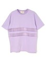 シースルー切替半TEE/パープル