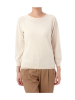 バックレースコットンニット/ピンク系(071)