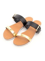 ラフフラットサンダル/ベージュ