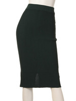 RIBニットタイトSK/GRN