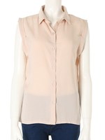 【CEDNIE】ノースリーブブラウス/ベビーピンク