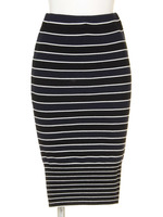 【GREED】LENPUR SILK STRIPE Skirt/OFFmix