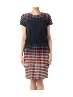 グラデーションチェックワンピース/レッド系(167)