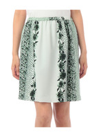 サイド柄切り替えスカート/グリーン系(022)