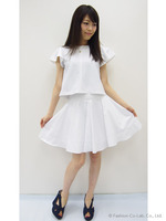 ストライプコットンセットアップ【Summer】/サックス