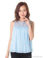 レーステントチュニック/ブルー