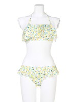 レモン柄フレアバンドゥビキニ/レモン