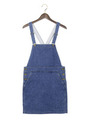 JCT C/PU デニムサロペットスカート/LT.Blue