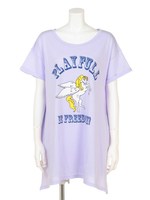 PLAYFULLビッグTシャツ/ラベンダー