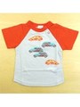 クルマプリント付きラグランＴシャツ/パープル