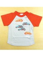 クルマプリント付きラグランＴシャツ/パープル