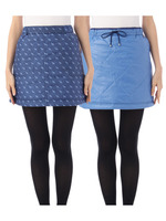 サルーキプリントリバーシブルスカート/ブルー(992)