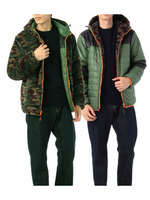 ボア×無地リバーシブルブルゾン/レッド(462)