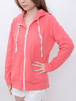 ミニ裏毛ZIPパーカー/ピンク