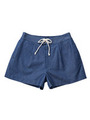 LACE UP SHORT PANTS/INDIGO