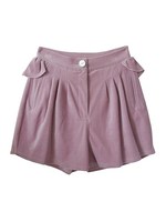 velour shortpants/pink