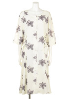 【Omekashi】オリジナル大花PTワンピース/オフホワイト