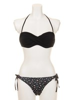 クロスバンドゥビキニTOPS&floretショーツ/ホワイト