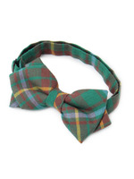 チェック蝶タイ/ダークグリーン(023)