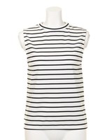 ポンチボーダー/ホワイト系