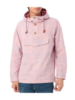 リーフ柄プルオーバーパーカ/ブルー系(993)