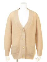 ワッフル編みカーデ/BEG