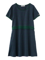 STRIPED COMBINATION DRESS/WHITE