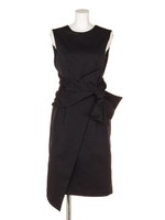 【LADY】フォルムリボンワンピース/ピンク