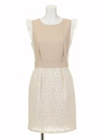 ＭＩＸＥＤ　ＬＡＣＥ　ＤＲＥＳＳ/ホワイト