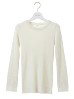 カフス付リブニットプルオーバー/NVY