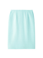 ジャカードチェックタイトスカート/グレー(212)