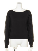 【DUO】 袖スラッシュシフォンPO/ライトグレー