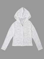 メッシュジップアップパーカー/オフホワイト