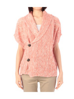 リネン混ミックスカラーニットカーディガン/ベージュ系(052)