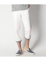 市松柄クロップドパンツ/ネイビー(093)