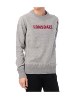 LONSDALE ニット裏毛ジャージプルオーバー/グレー(012)
