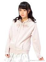 【LIZ LISA】薔薇パーカー/ピンク