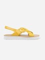 クロスストラップラグソールサンダル / CROSS STRAP LUG SOLE SANDALS/Yellow