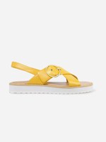 クロスストラップラグソールサンダル / CROSS STRAP LUG SOLE SANDALS/Yellow