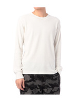 サーモライトワッフルプルオーバー/ホワイト(001)